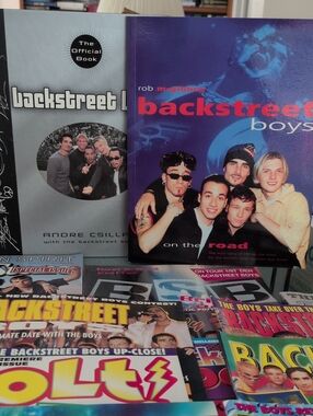 vintage back street boys collection. magazines, books, mini-lunch box, etc.